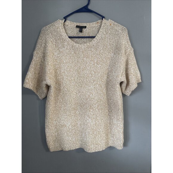 Eileen Fisher Sweaters - Eileen Fisher organic cotton short sleeve sweater Size Small